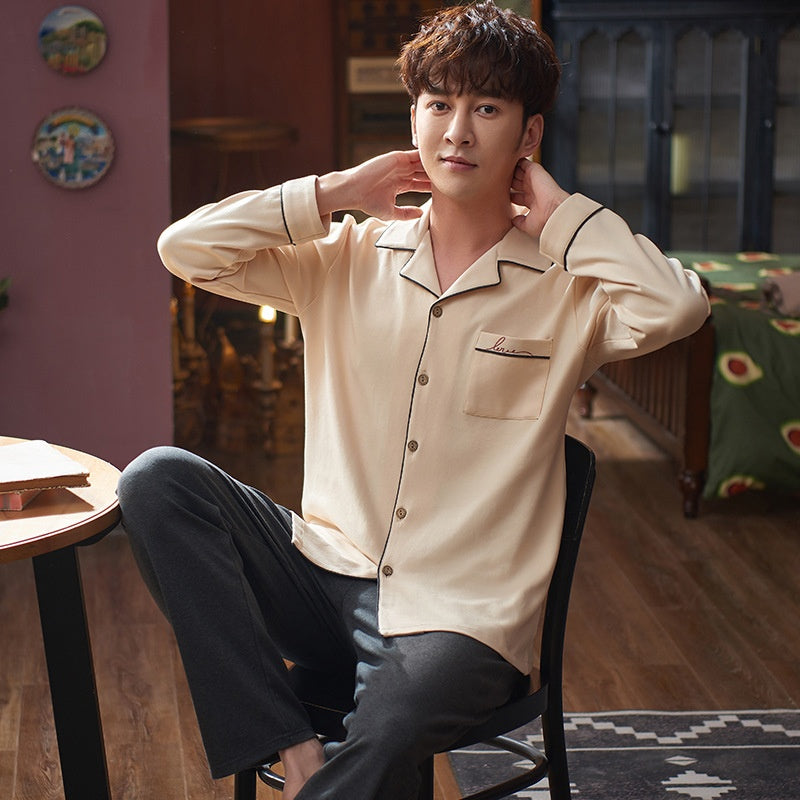 Cotton Printed Loose Couple Pajamas