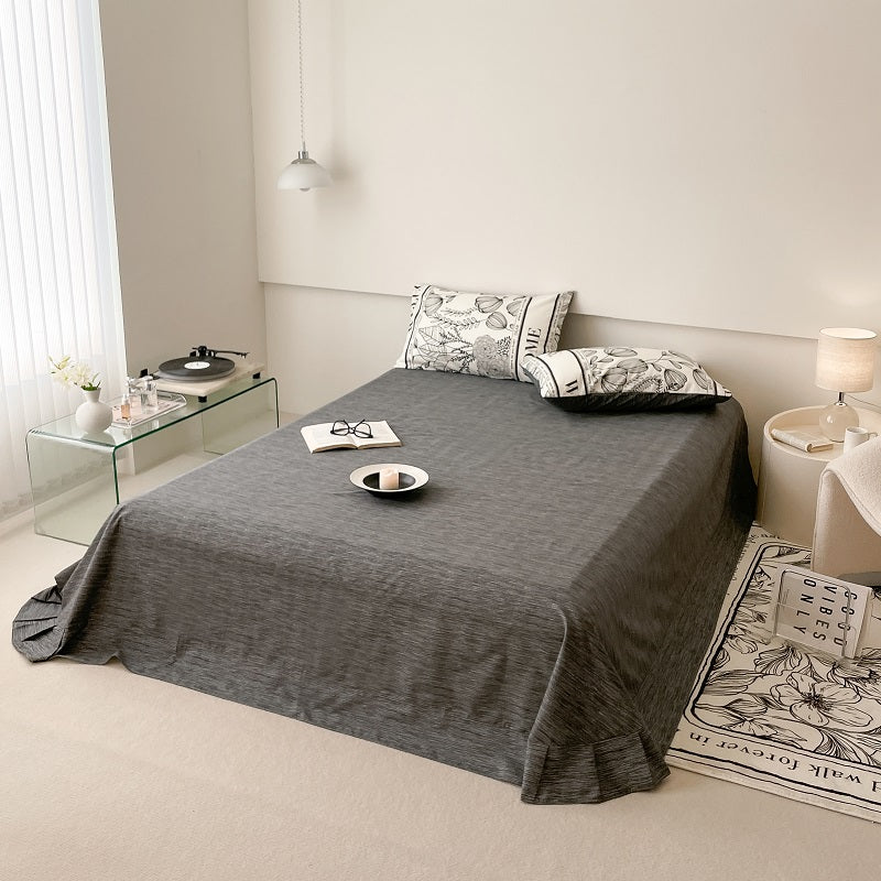 40s Pure Cotton Fitted Sheet 3 in 1 Bedding Sets Letter