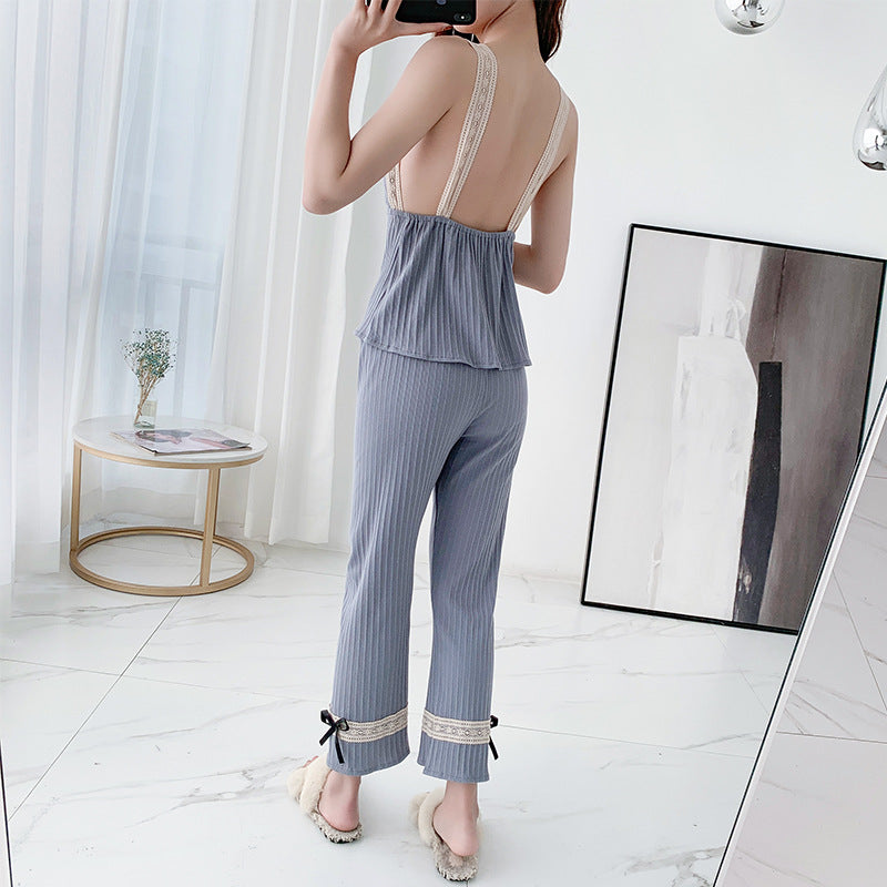 Suspender Three Piece Home Clothes