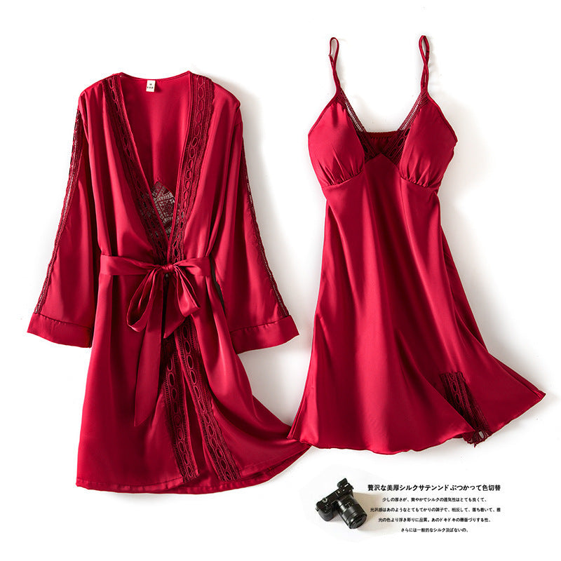 Two Piece Sexy Nightdress And Nightgown