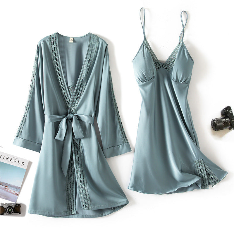 Two Piece Sexy Nightdress And Nightgown