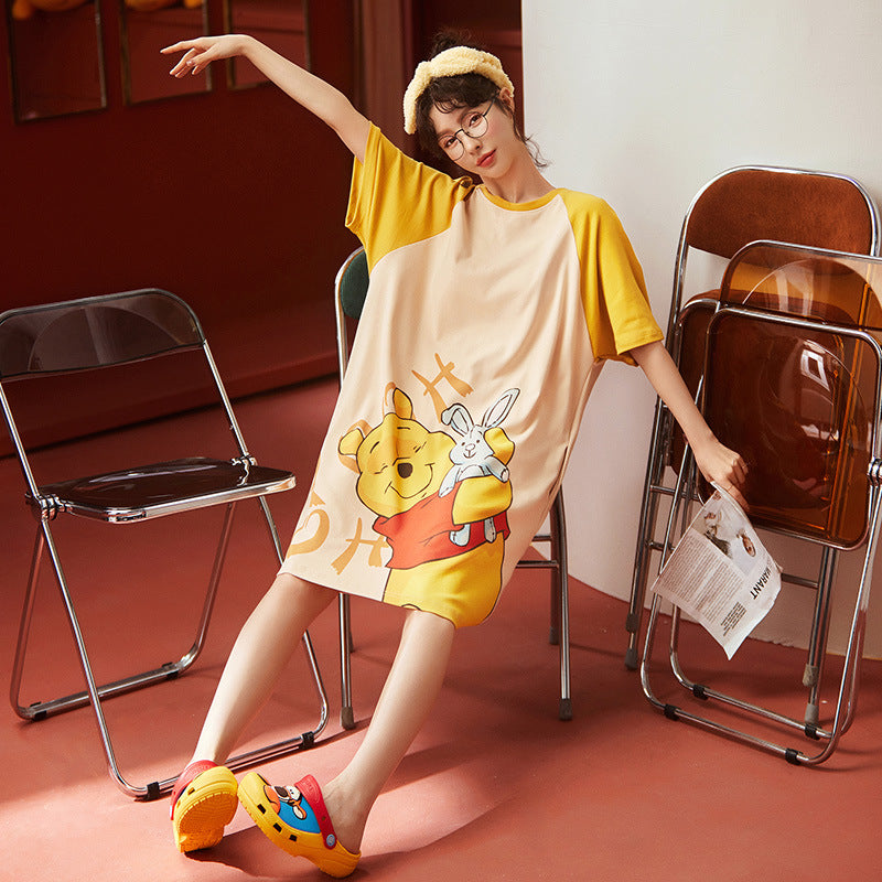 Winnie The Pooh And Rabbit Summer Nightdress