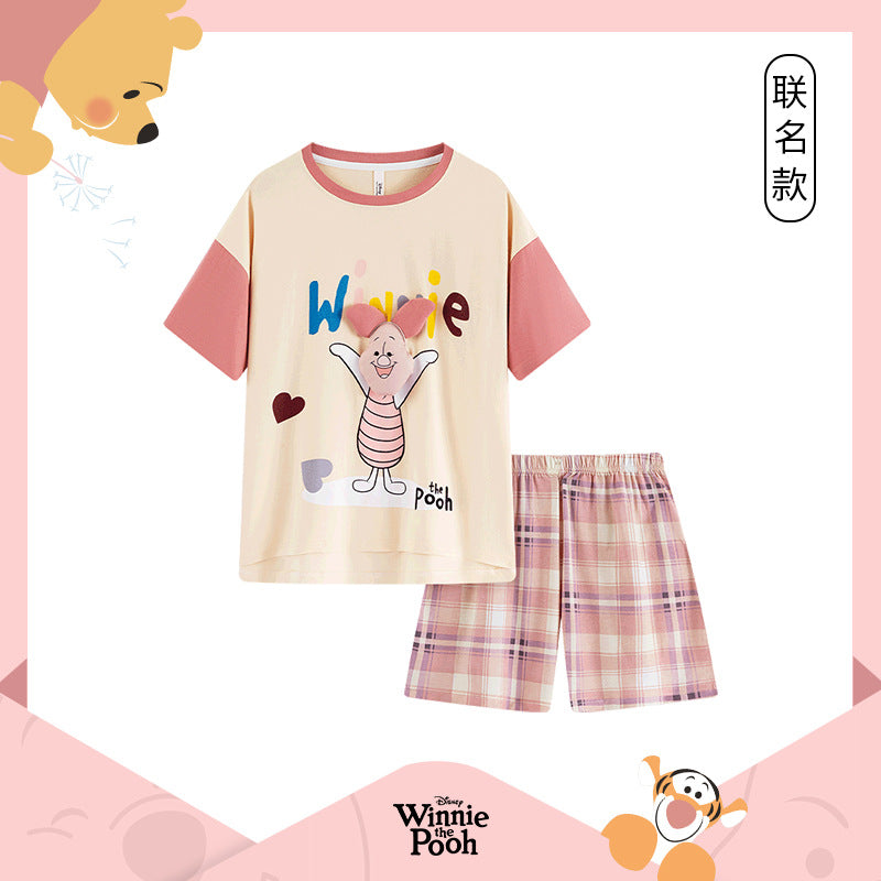 Winnie The Pooh Women\'S Summer Sweet And Cute Pajamas