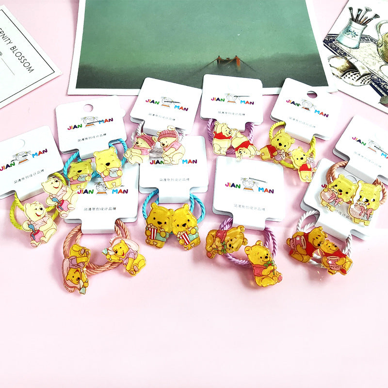 Pooh Hair Ties