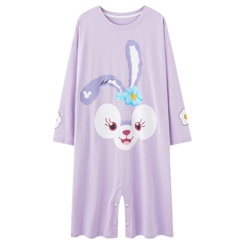 Women\'S Pure Cotton One-Piece Skirt In Pajamas