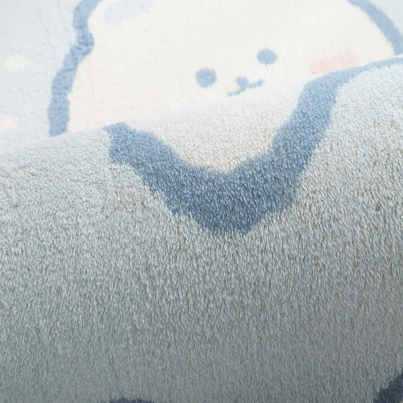Faux Lambswool Modern Bedside Living Room Rug Cloud Bear