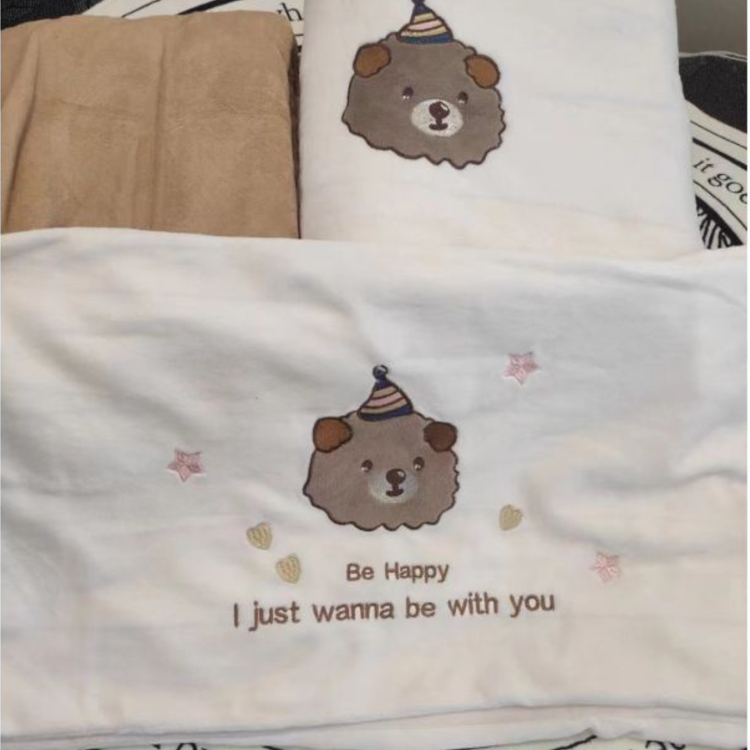 Four-Piece Fleece Hooded Bear Set