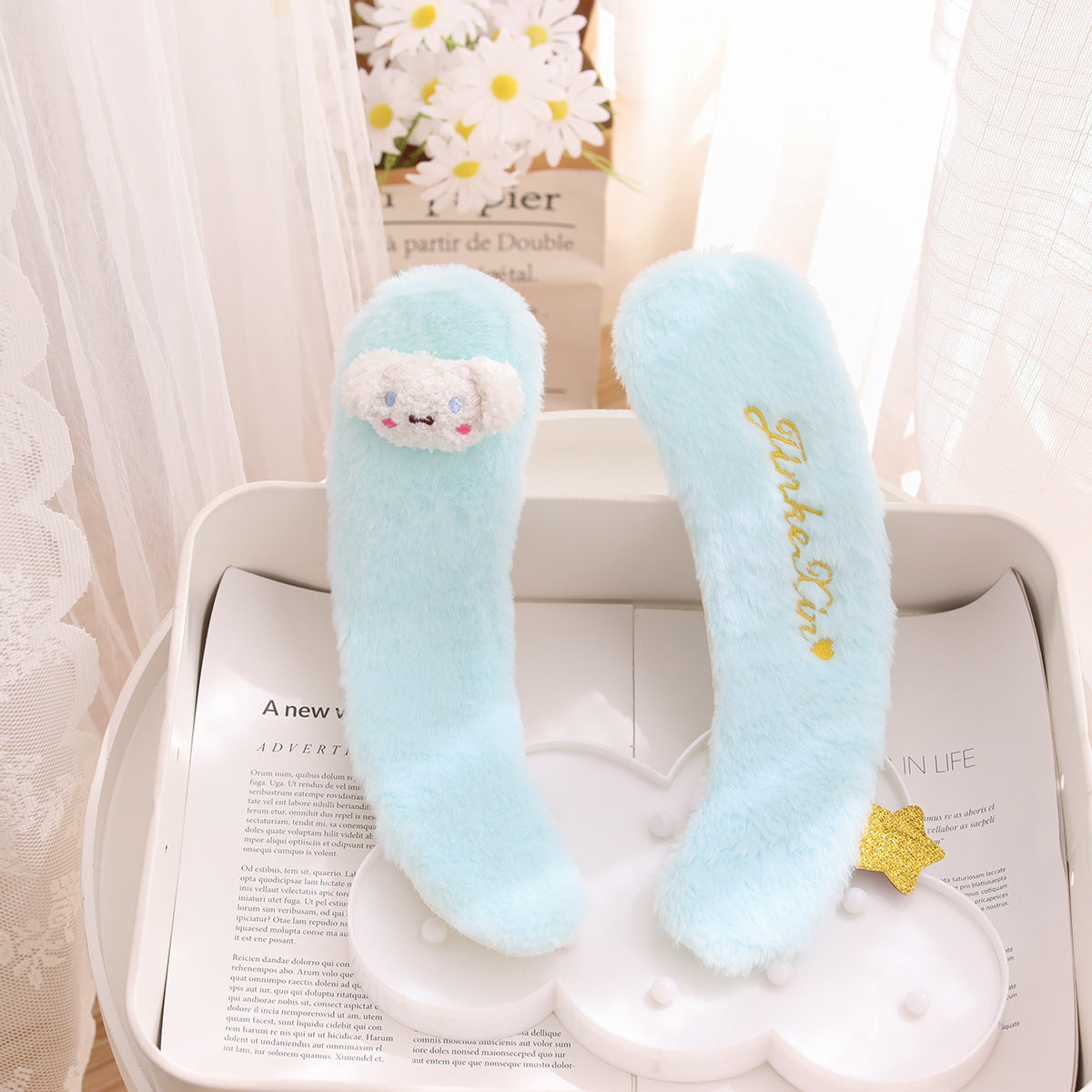 Cartoon 3D Fluffy Toilet Seat Cover Cinnamoroll