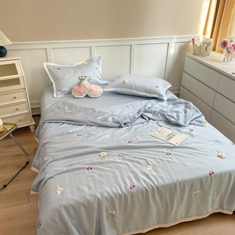 100S Long Staple Cotton With Embroidery Of-Garden Of Eden