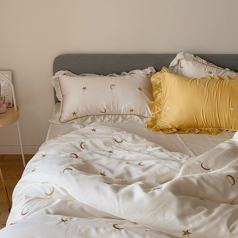 100S Long Staple Cotton With Embroidery Of- Dawn