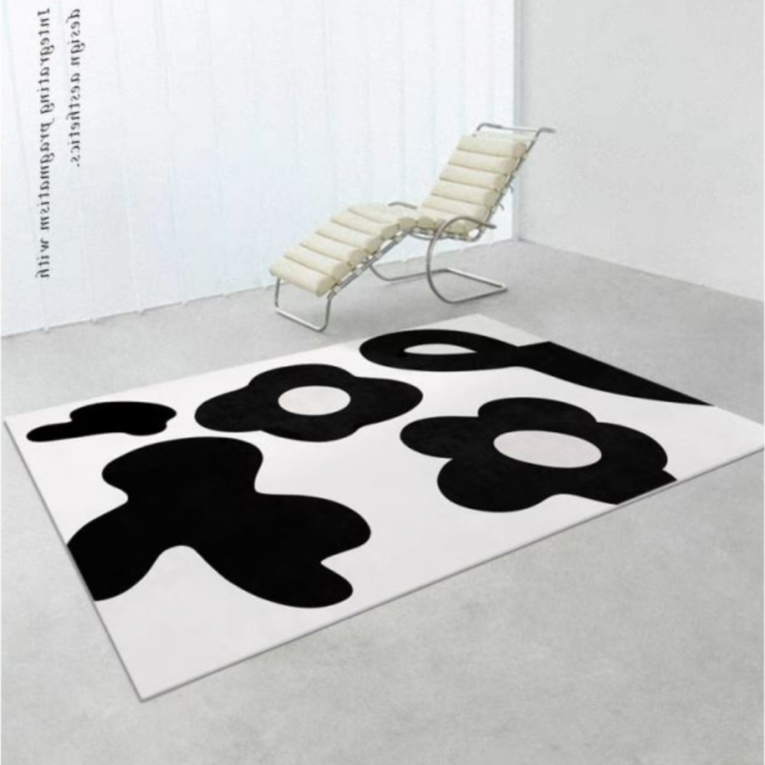 Faux Lambswool Modern Living Room Rug Yejian