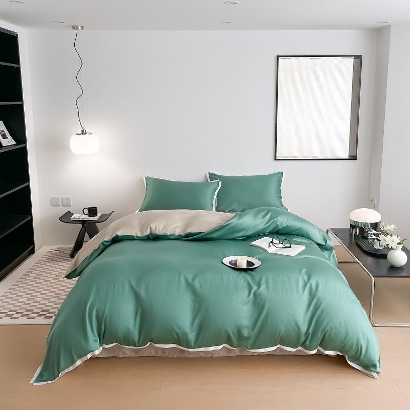 Lenzing Tencel Luxury Four-Piece Set Dark Green