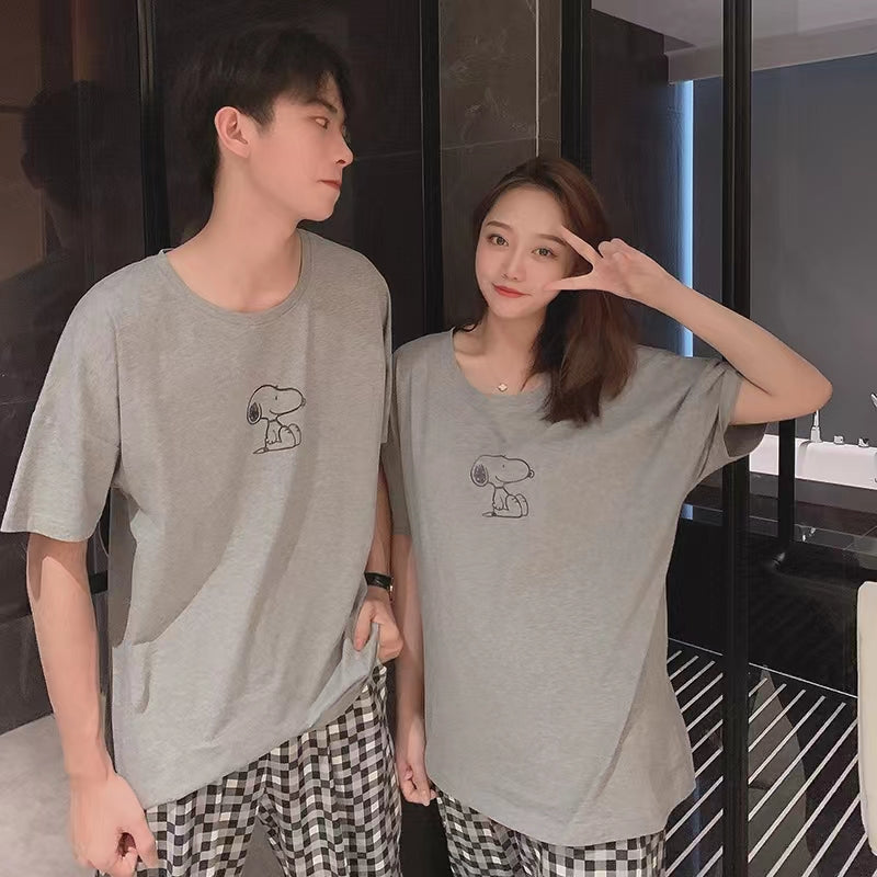 【Couple】Snoopy Cotton Pajamas