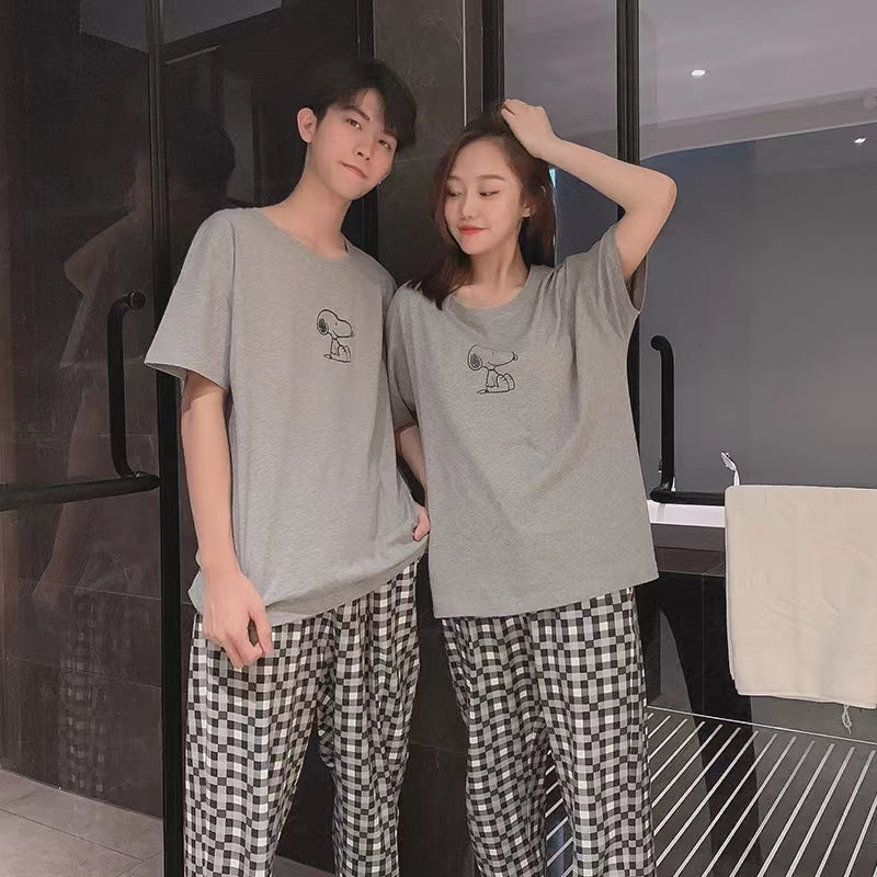 【Couple】Snoopy Cotton Pajamas