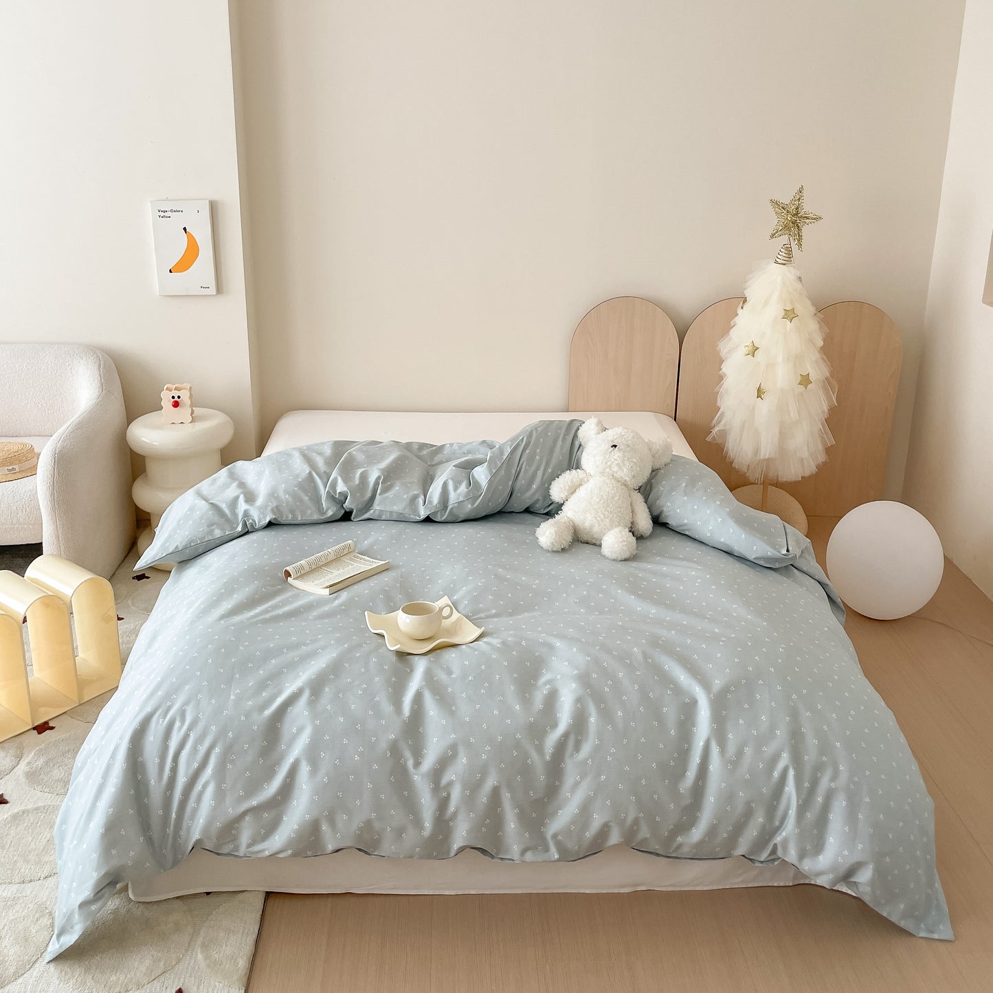 40S Pure Cotton Reversible Quilt Cover Cherry Jam