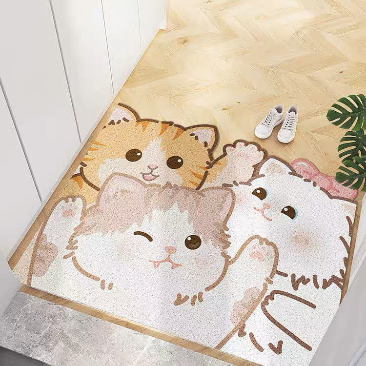Wire Loop Entrance Mat Hello Kitten
