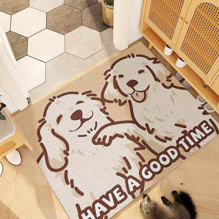 Wire Loop Entrance Mat Golden Retriever