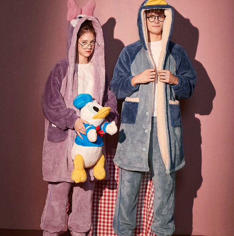 Winter Ultra Warmth Coral Fleece Gown Set Daisy Duck