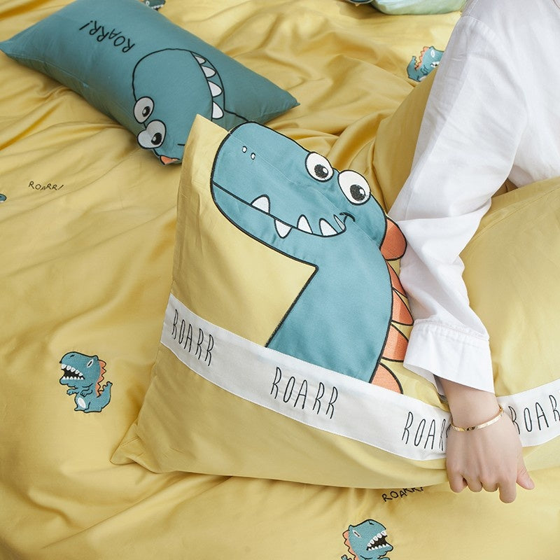 Small Dinosaur Plush Cotton Four-Piece Set