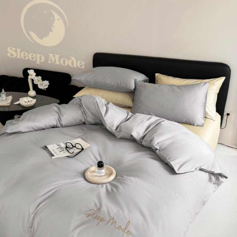 100s Long Staple Cotton Four Piece Bedding Set Moonlight Yellow