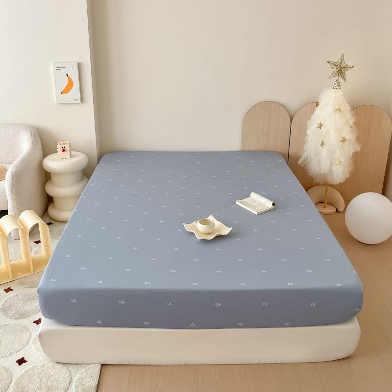 40s Pure Cotton Fitted Sheet Wheat Ears