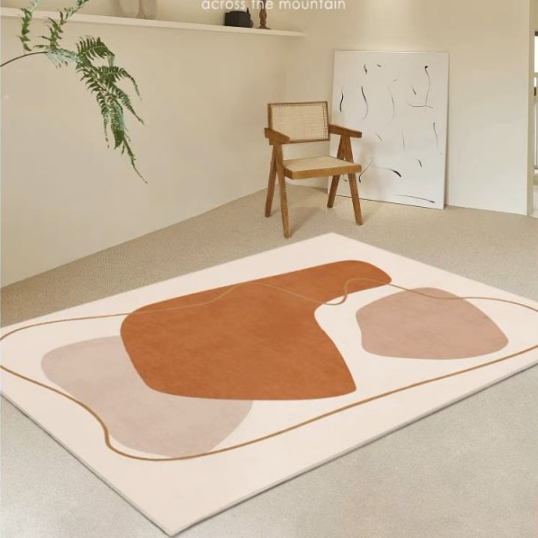 Faux Lambswool Modern Living Room Rug Shanju