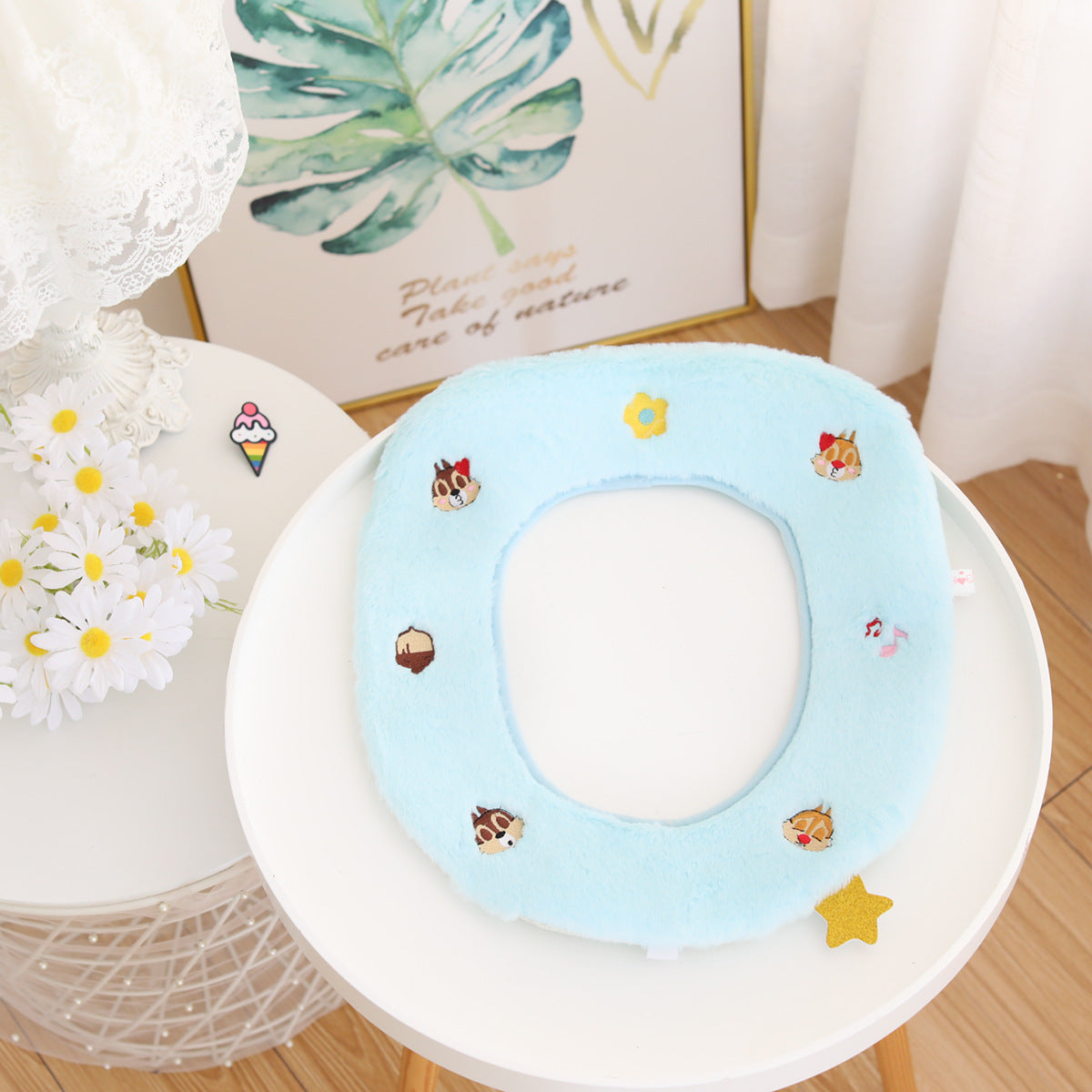 Winter Warm Butt Fluffy Toilet Seat Cover Chipn Dale