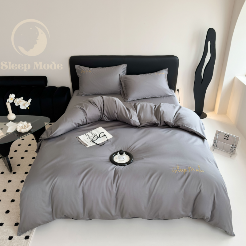 100s Long Staple Cotton Four Piece Bedding Set Midnight Embrace