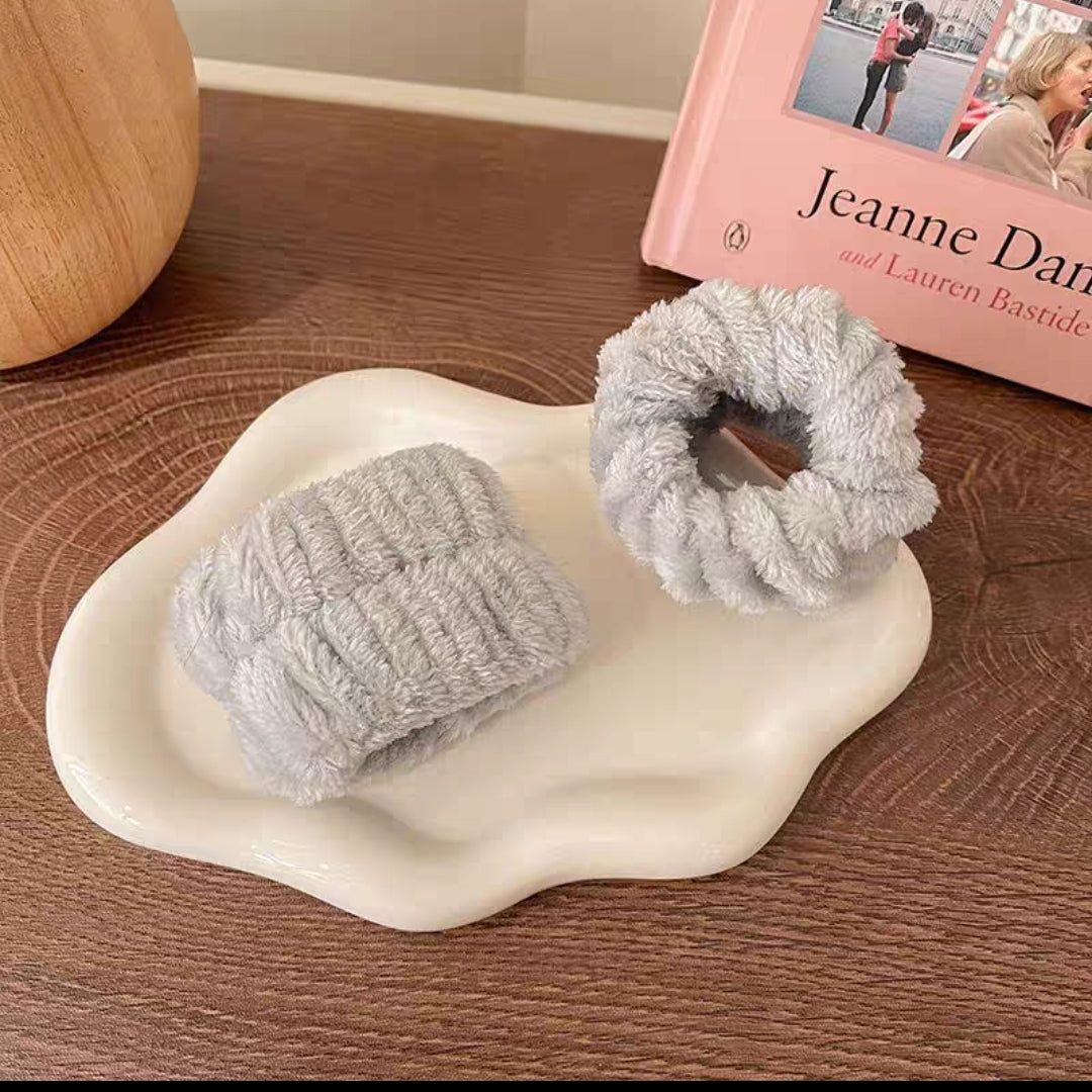 【Wristband】Solid Color Simple Style Absorbent Tool, Moisture-proof Sleeve Wrist Towel
