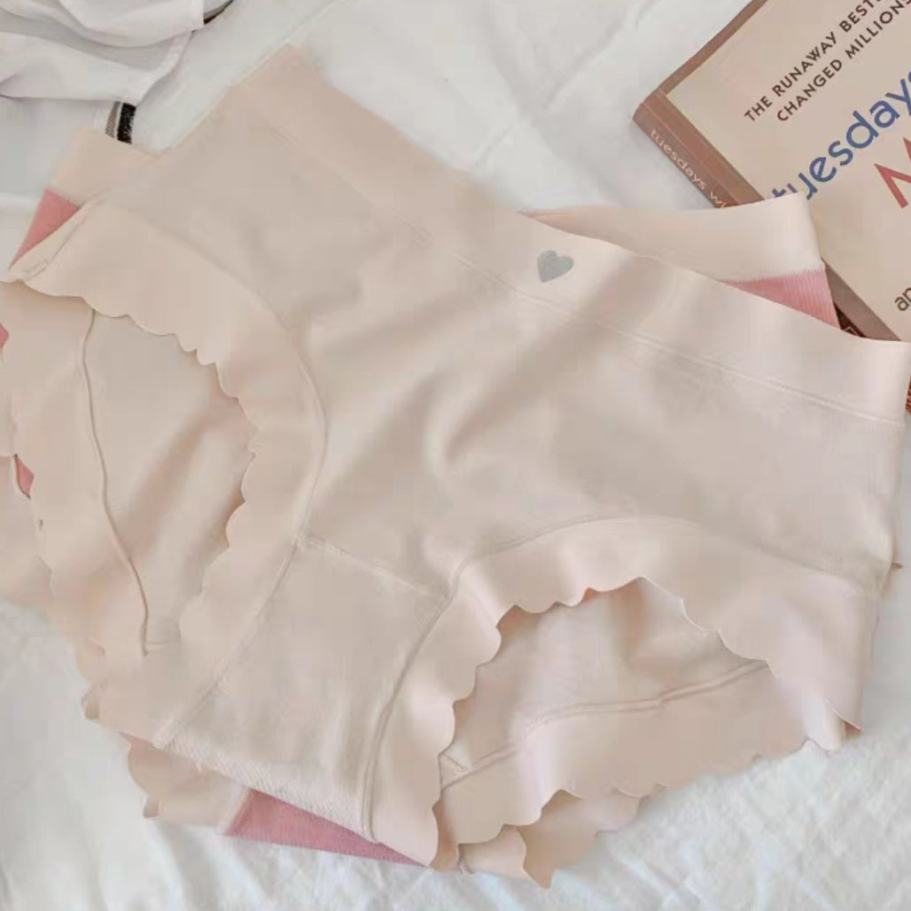 Soft and Skin-friendly Panties Cute Heart Nude