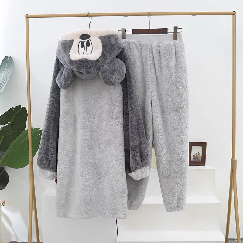 Winter Ultra Warmth Coral Fleece Gown Set Mickey Mouse