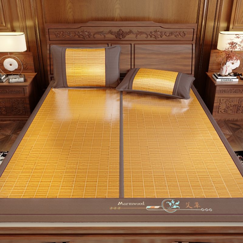 【Mat】Dual Sided Mugwort Foldable Summer Mat 3 Piece Set