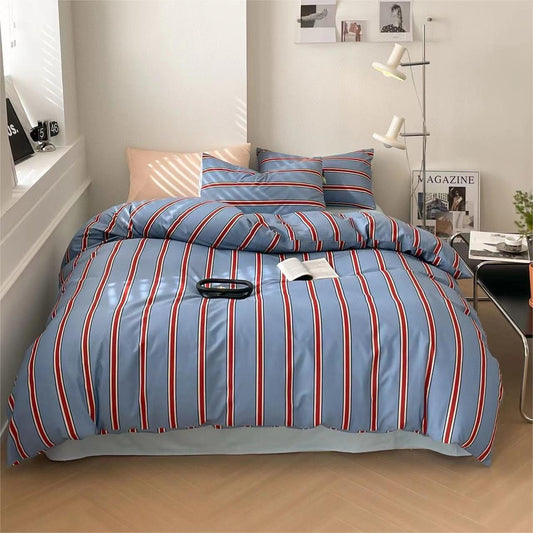 40s Pure Cotton 4 in 1 Bedding Sets Vintage Stripes