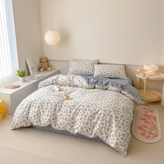 40S Pure Cotton Reversible 3 in 1 Bedding Sets Fifi Rabbit
