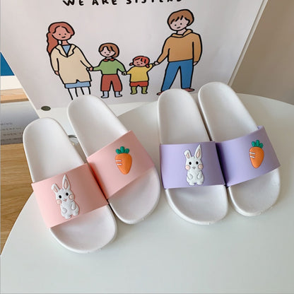 Waterproof Super Soft Slippers Rabbit Pink