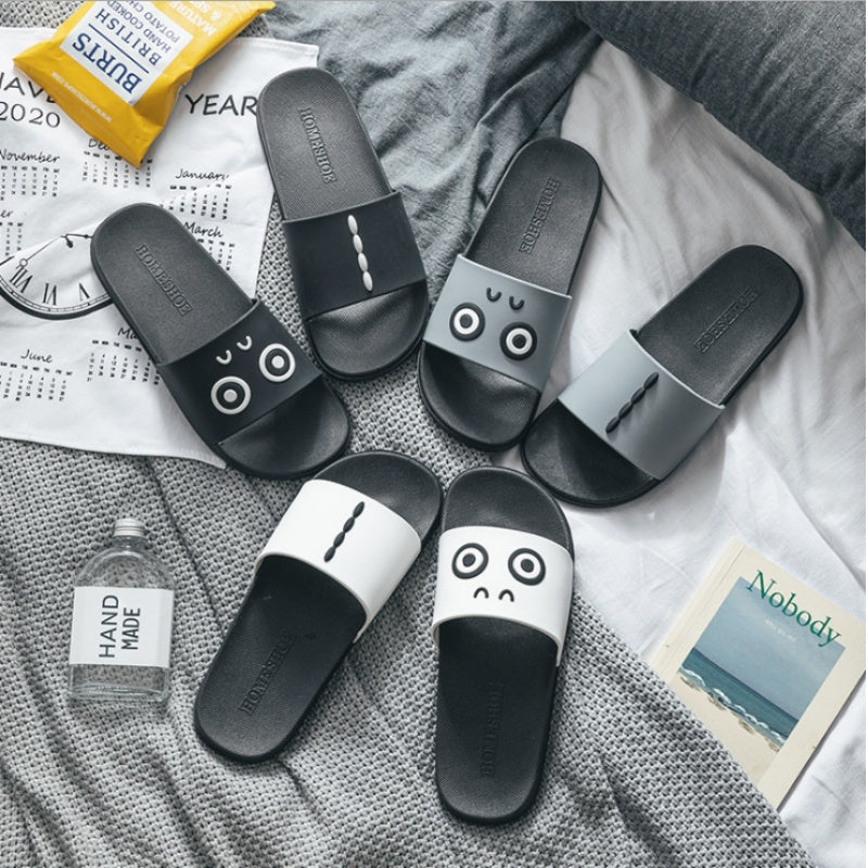 Waterproof Super Soft Slippers Cute Panda Grey