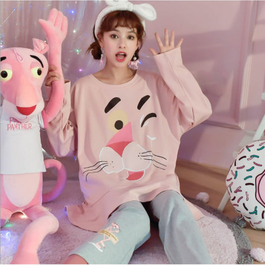 Cotton Printed Long-Sleeved Pajamas Tigger