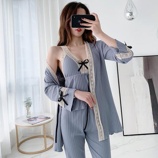 Suspender Three Piece Home Clothes