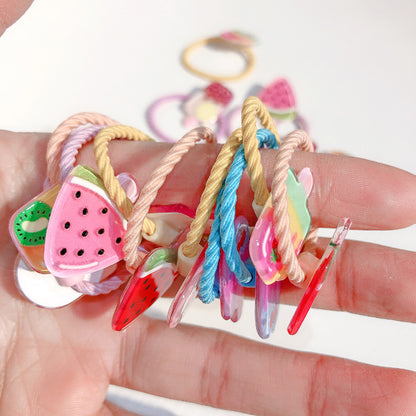 Summer Ice Cream Hair Ties