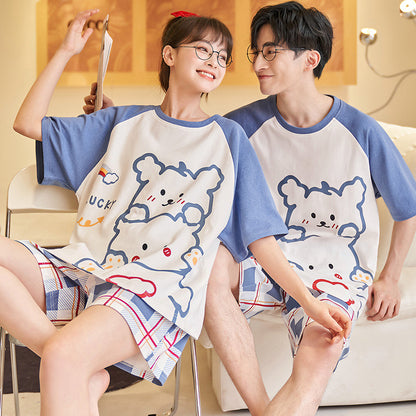 Pure Cotton Short Sleeve Summer Pajamas