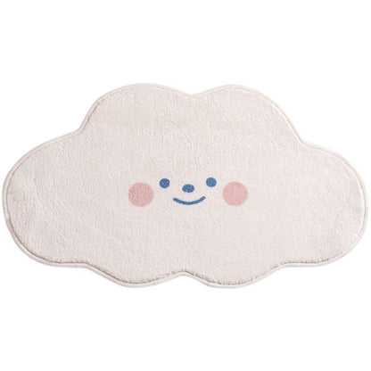 Faux Lambswool Irregular Cute Rug Cloud