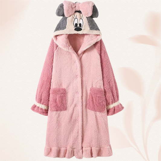 Winter Ultra Warmth Coral Fleece Gown Minnie Mouse