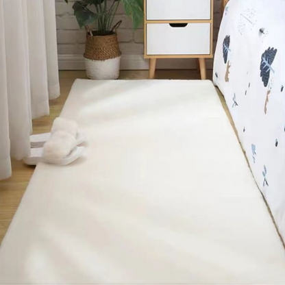 Faux Rabbit Fur Modern Bedside Living Room Rug