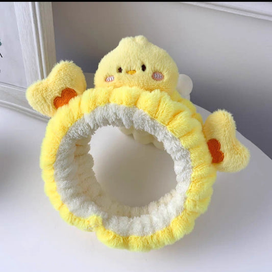 【Headband】Yellow Chicken Hairband For Washing and Grooming