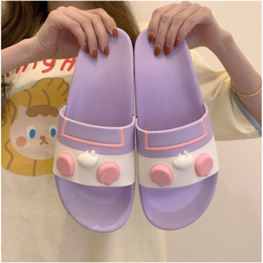 Waterproof Super Soft Slippers Donald Duck Purple
