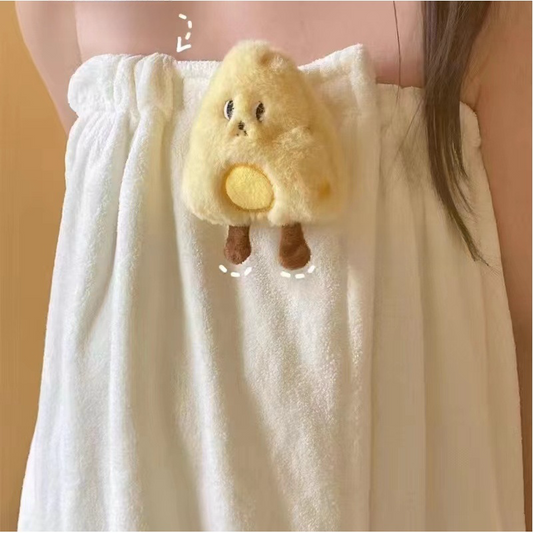Wrappable Absorbent Cute Bath Skirt Cheese