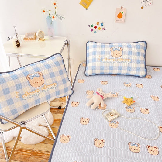 [Summer Mat] Misty Bear Cool Silk Latex Mat