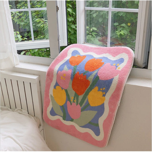 Absorbent Tulip Sherpa Rug