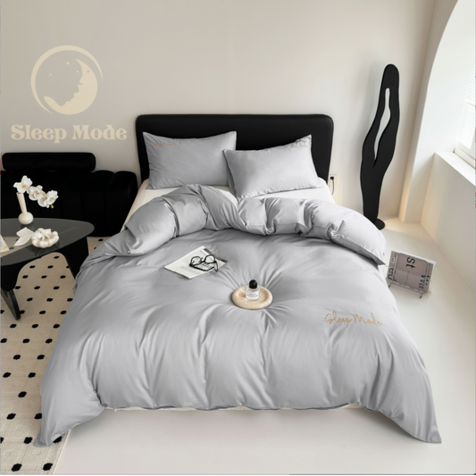 100s Long Staple Cotton Duvet Cover Set in 3 Grey
