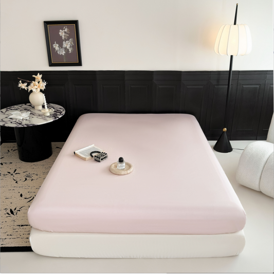 100s Long Staple Cotton Fitted Sheet Blossom Pink